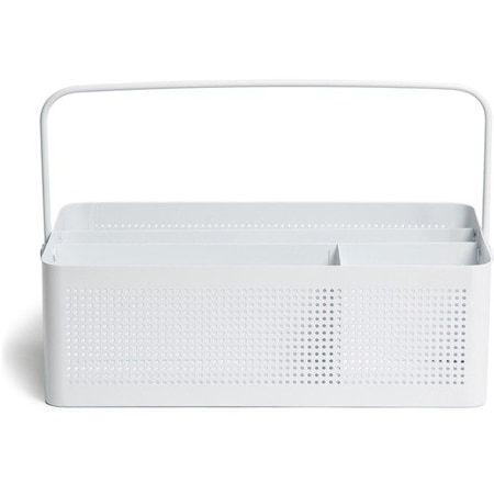 U Brands Desk Caddy, w/Handle, Perforated Metal, WE UBR5720U0106